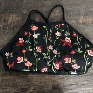 xhilaration bandeau swim top